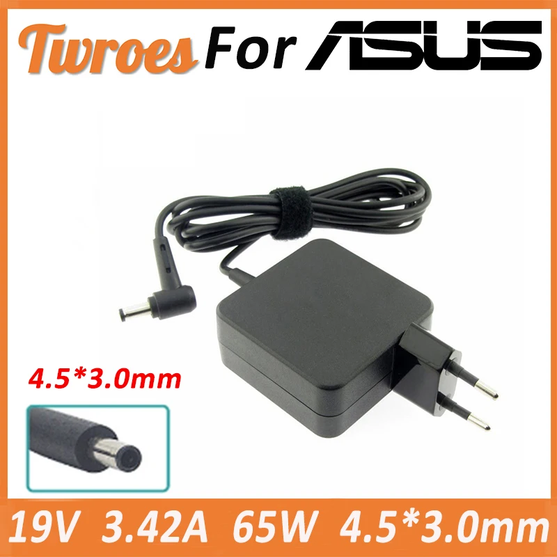 

Laptop adapter 19V 3.42A 65W 4.5*3.0MM Charger For ASUS X755J UX481 UX481FL UX480 UX480FD P553UJ PU301LA Zenbook UX21 UX31A U38N