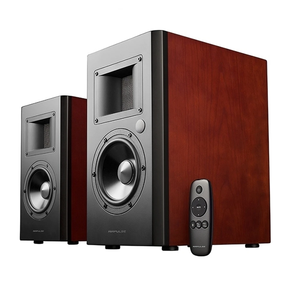 

Airpulse A200 Bluetooth Speaker Active Bookshelf Speaker Subwoofer Output Bluetooth APT-X 4.0 With Remote Control Sound Box