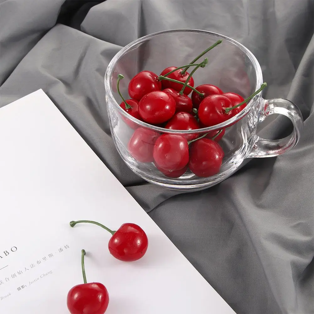 

Photography Accessories Food Crafts Fruit Ornament Mini Faux Cherry Fruit Model Red Cherries Artificial Cherries