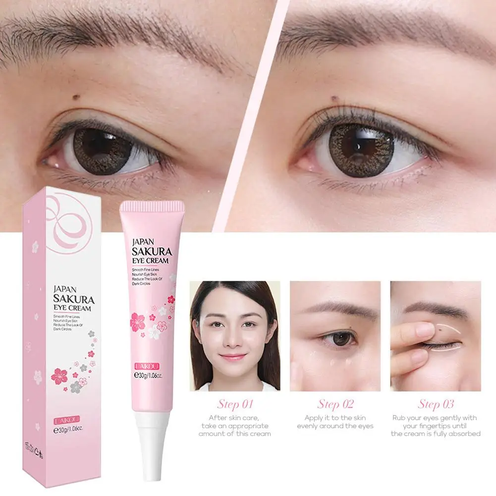 

Japan Eye Cream Moisturizing Anti-Age Wrinkles Remove Lines Care Fine Eye Smooting Essence Puffiness Circles Firming Dark Q4E6