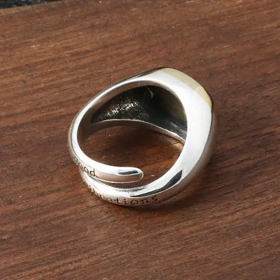 Виргинские молящиеся руки подлинное модное серебряное кольцо Good Vibra Tions для мужчин и женщин, открывающееся.