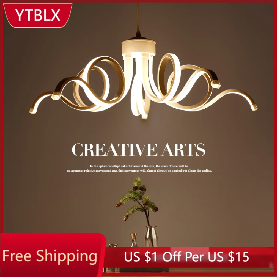 

Modern Fashion LED Chandelier restaurant bar creative fixtures personality chandeliers living room bedroom hanging lights