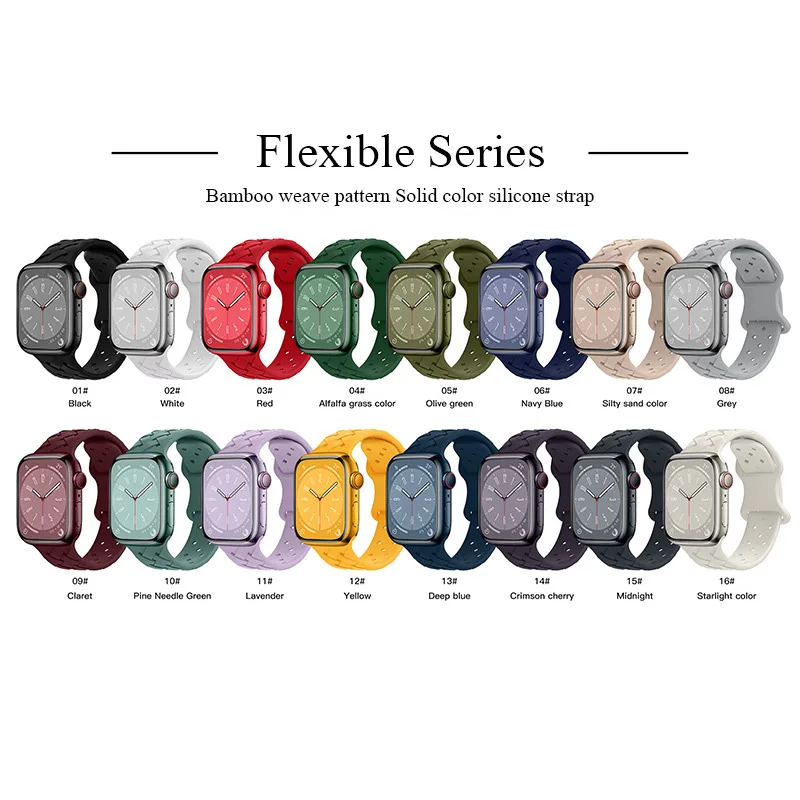 Silicone Strap for Apple Watch Ultra 49mm Bracelet 44 45 42 40 41 38mm Wristband for IWatch Series 8 SE 7 6 5 4 3 Accessories