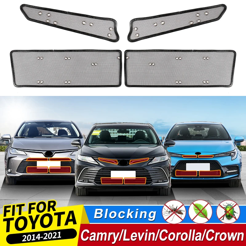 

For Toyota Crown Camry Corolla 2014-2022 2021 2020 2019 Tuning Grille to Prevent Mosquitoes and Sand Modification Accessories