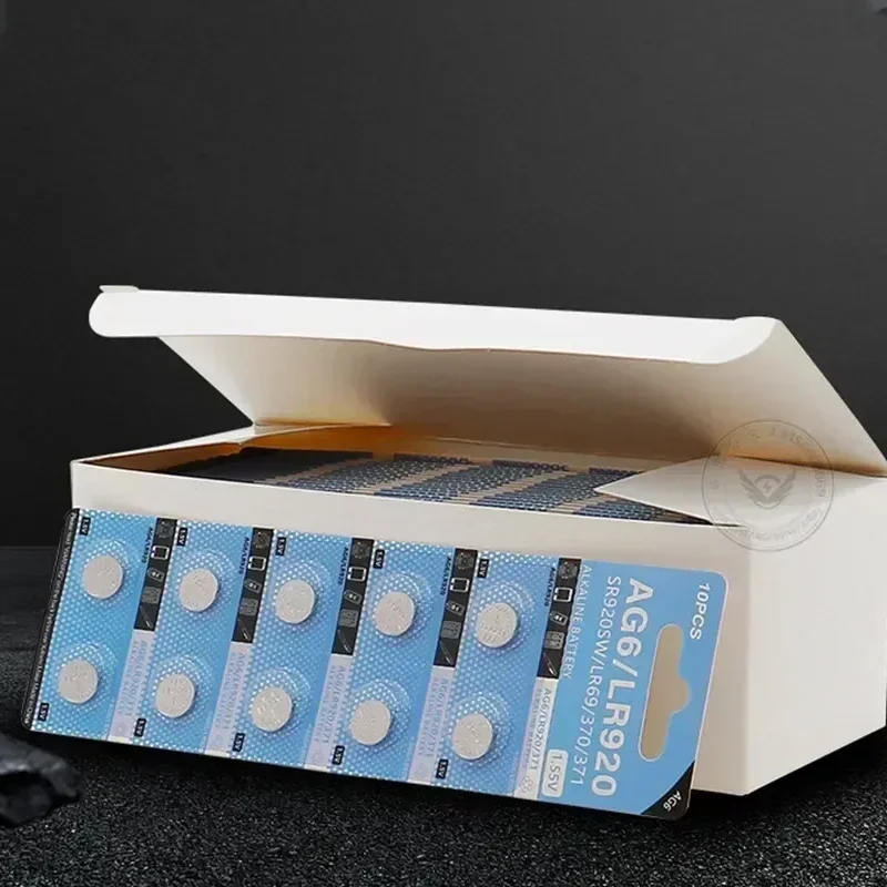 Кнопочный аккумулятор 1 55 В AG6 371 SR920SW LR920 SR927 171 370 L921 LR69 SR920 сменный для игрушек и