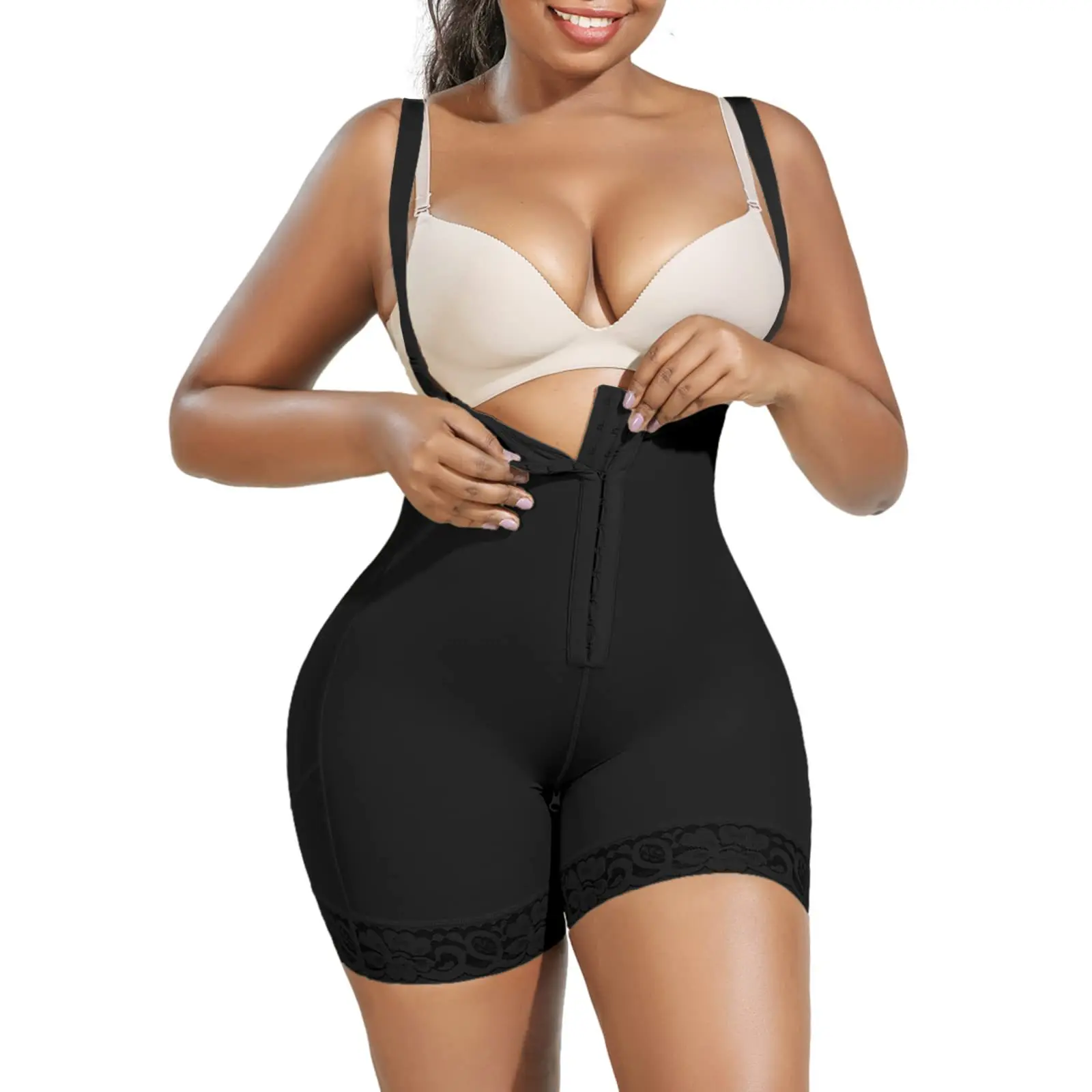 

Butt Lifter Tummy Control Body Shaper for Women High Waist Crotch Zipper Trainer Corset Shapewear Bodysuit Slimming Underwear