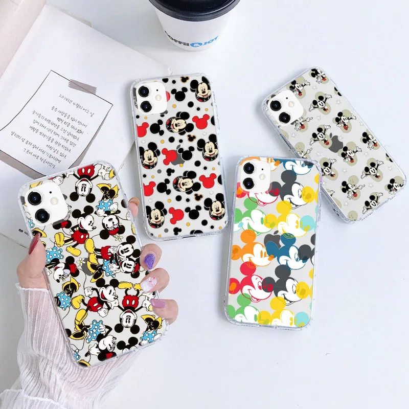 

A-42 Mickey Mouse Cutout Soft Case for Motorola Moto Edge 20 Lite Fusion Plus One 5G ACE Action Hyper Macro Vision Zoom Pro