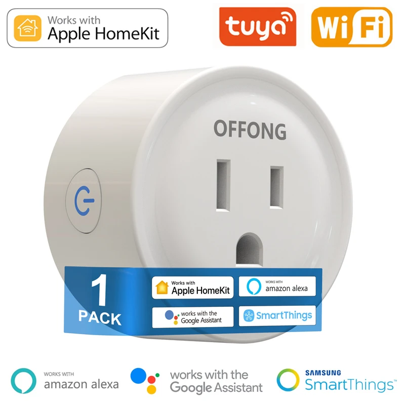 

Смарт-розетка с поддержкой Wi-Fi и таймером, 16 А