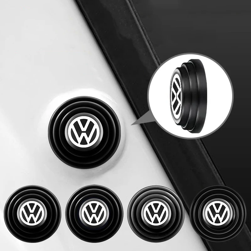 4 шт. автомобильные силиконовые наклейки на дверь амортизатор звукоизоляционный