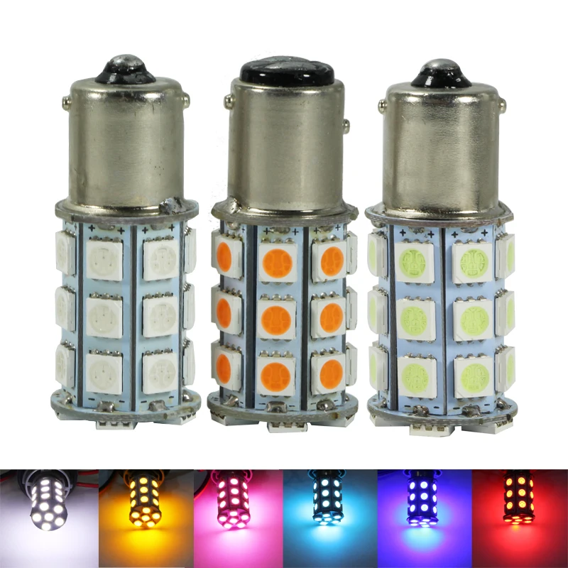 

2X Led Interior Car Light P21W 1156 BA15S 1157 BAY15D Canbus 12V 24V 4W Auto Vehicles Truck Accessories Reverse Turn Signal Bulb