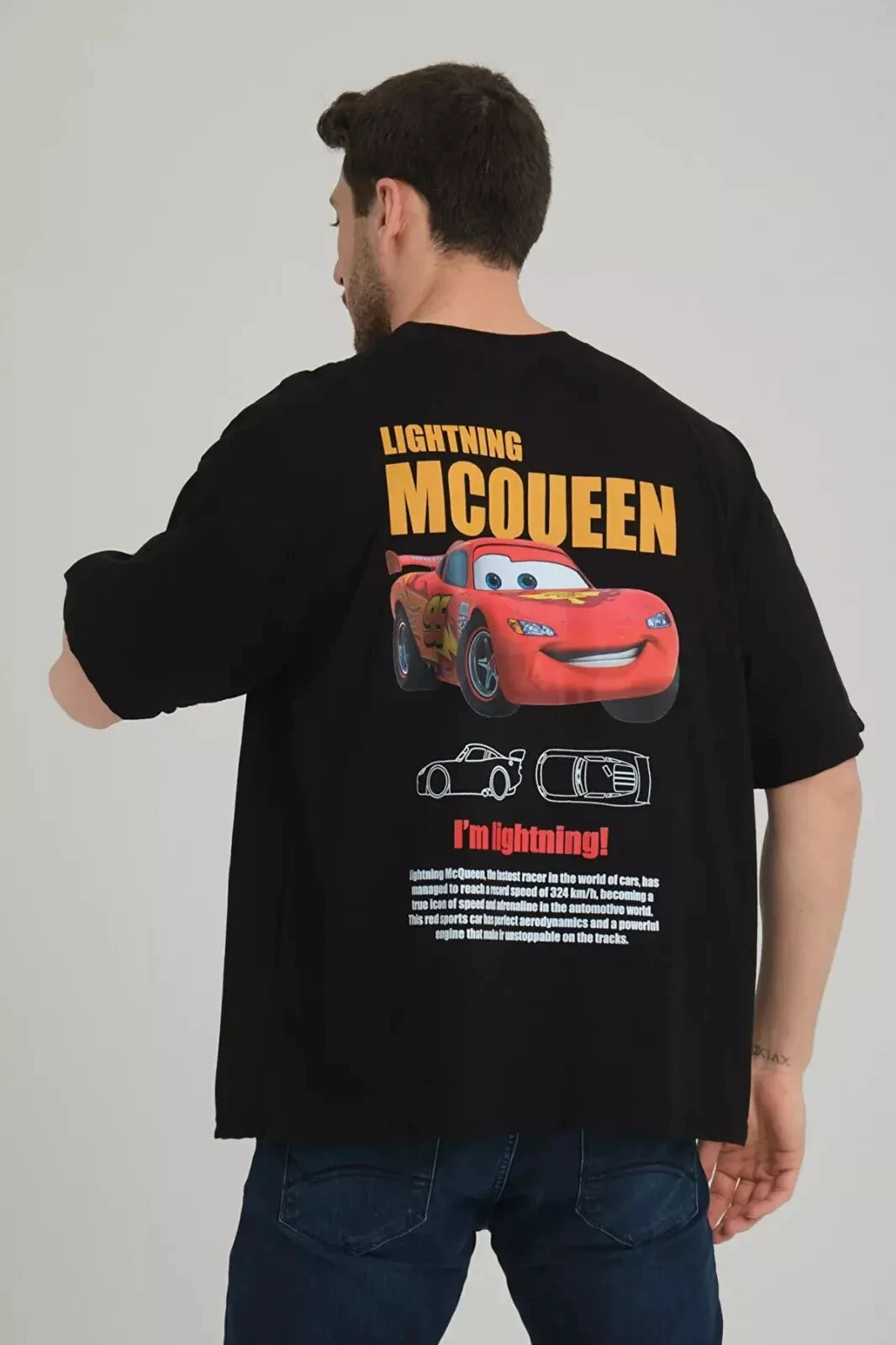 Летняя футболка Disney Fun Sally I'm Lightning Mcqueen Car, мужские футболки, топы, хлопковая одежда, подарок, хлопковая футболка с принтом (art.: 3920d8bbb1602) - 3920d8bbb1602