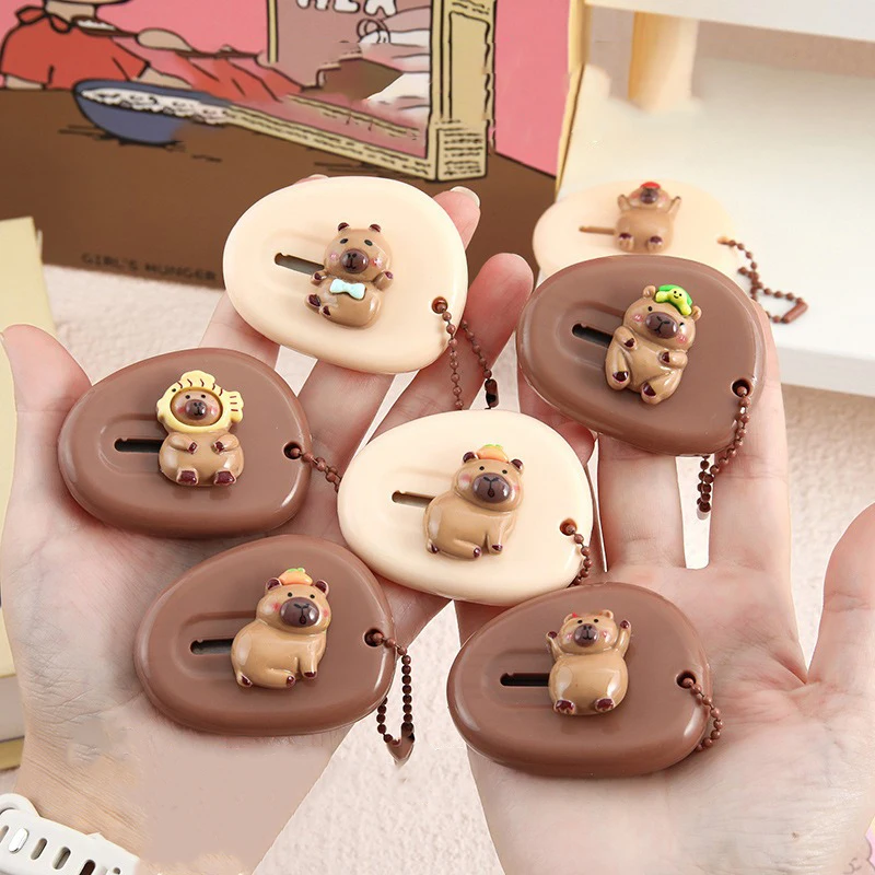 Kawaii Капибара резак для бумаги универсальный нож карманный безопасный коробок