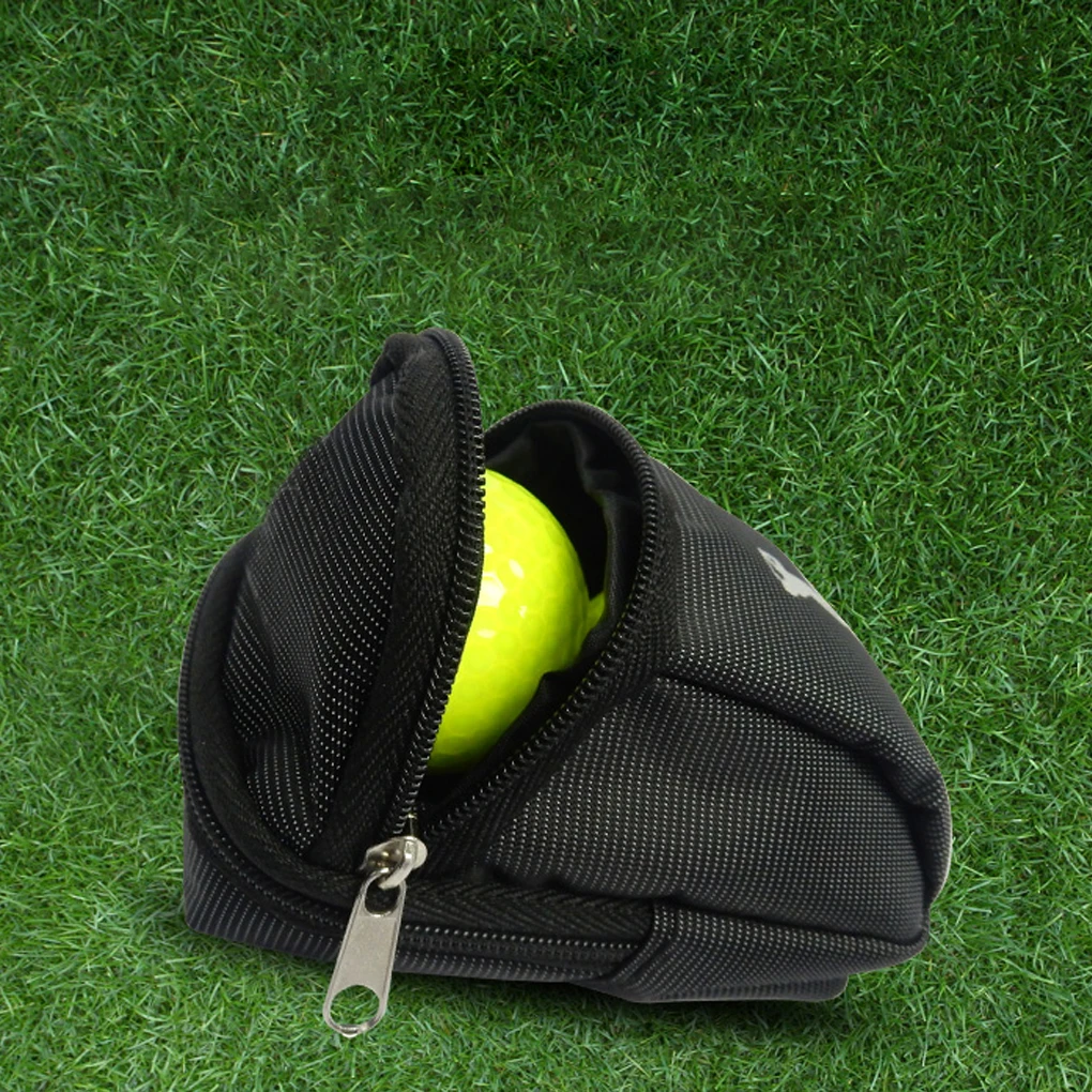 

Golf Ball Bag Waist Pouch Storage Holder Equipment with Hook