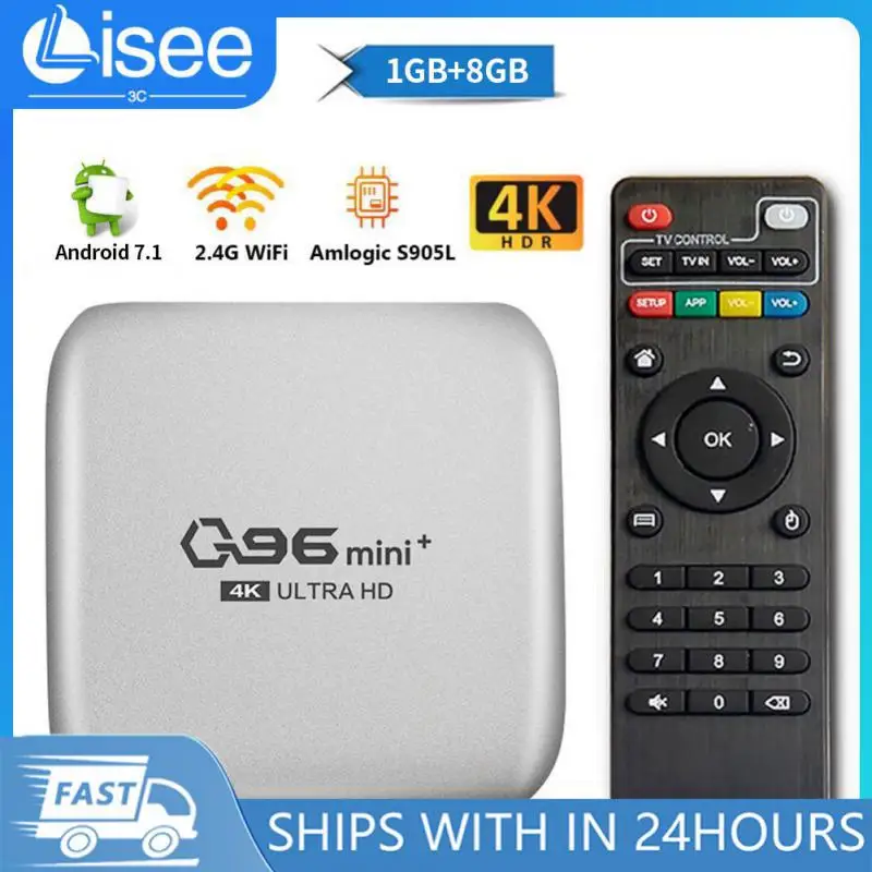 

New Smart Tv Box Quad Core Amlogic S905l Media Player Q96 Set Top Box Mini Tv Box