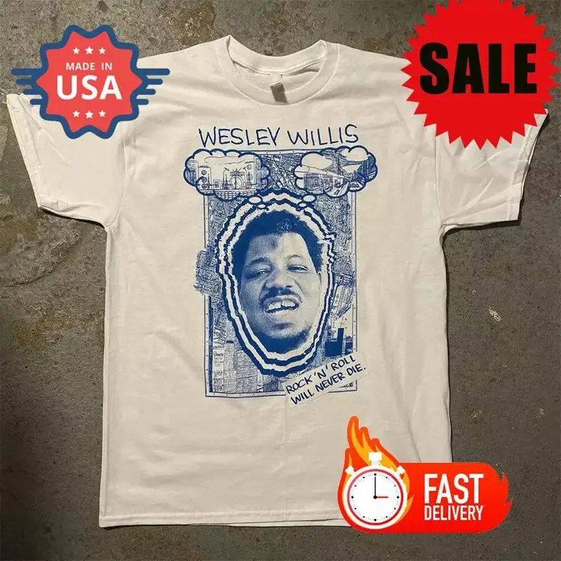 Фото Футболка Wesley Willis Классическая белая S 5XL №1