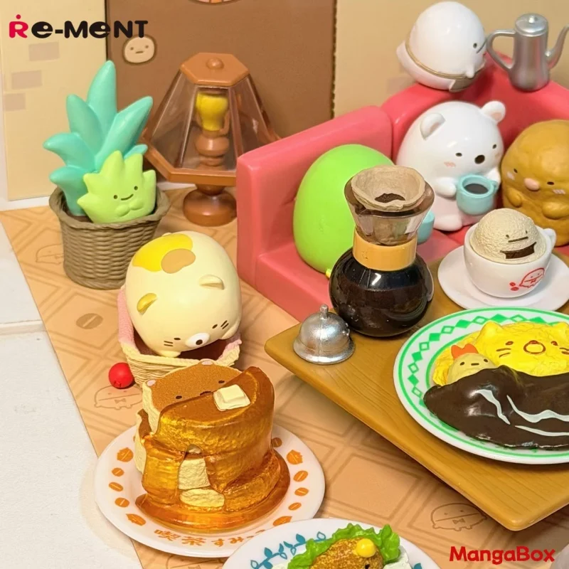 Фото Re-Ment Corner Creatures, слепая коробка для чайной и кофейни — модное украшение для рабочего стола, коллекционная игрушка №3