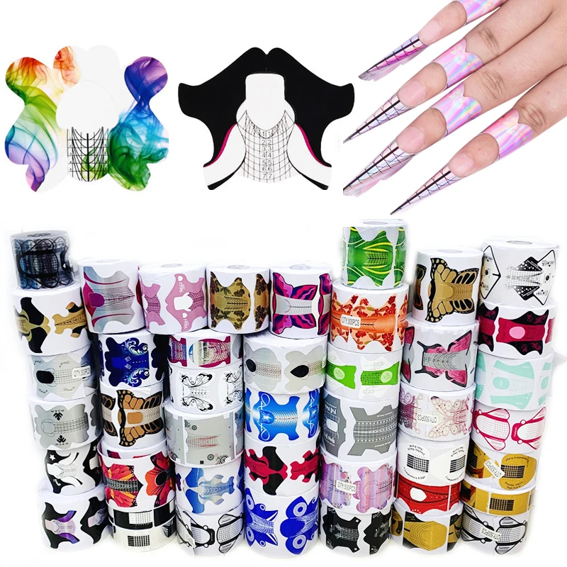 

100 шт./лот, накладные ногти для наращивания ногтей, инструменты для дизайна ногтей 24 дизайна, акриловые изгибы, накладные ногти, сделай сам, н...