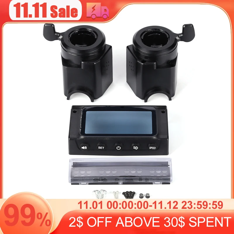 

Screen Cover Wear-resistant Electric Scooter Screen Cover + 2 Thumb Handle + Lamp Housing for Kugoo S1 S2 S3 Kit Skateboard