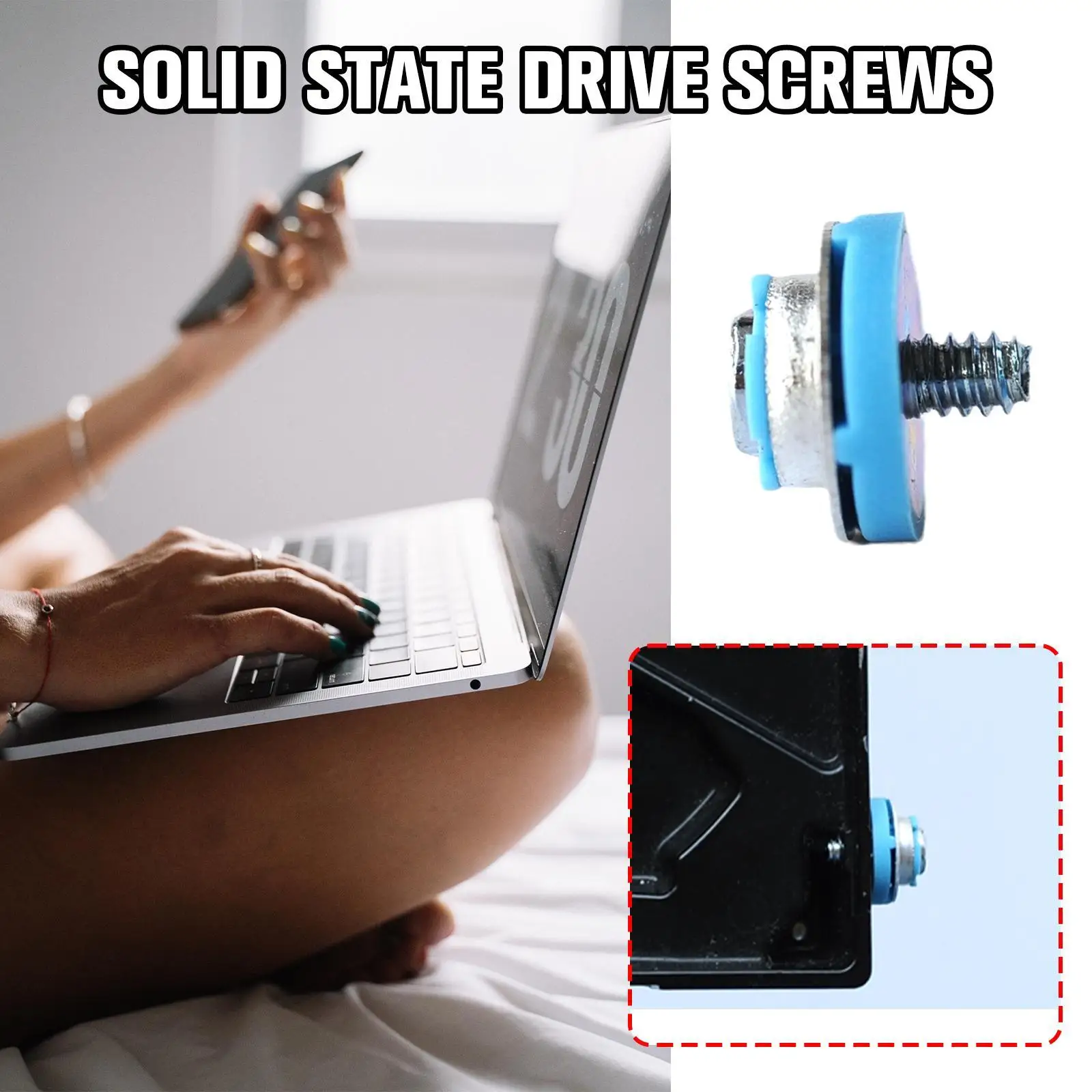 

1/2/4pc Blue Screw For HP 3.5 HDD DC7800 DC7900 8000 For Hard Disk Screws For Elitedesk 2.5" State Or 3.5" Mechanical Hard Drive