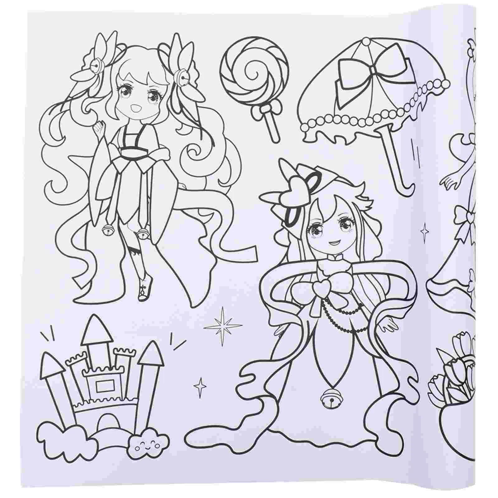 

Детский граффити свиток цветной бумажный материал животные плакат детские товары для рисования отслеживание малыша гигант