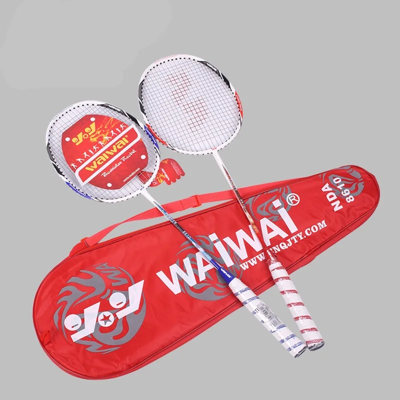 

22 фунта углеродная ракетка для бадминтона, пара ракеток для захвата, семейная уличная спортивная тренировочная легкая ракетка для бадминто...