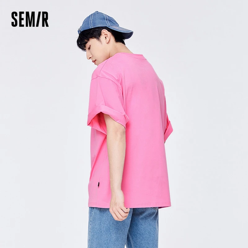 Футболка Semir для женщин Новинка лета 2022 Свободный Мужской пуловер с креативным