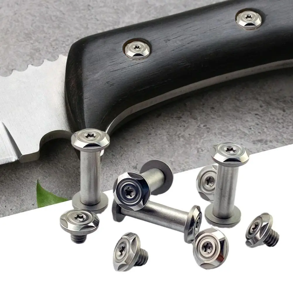 

Torx Screws 416 Steel Plum Blossom Head M4 Screw Knife Handle Screw DIY Parts Modified Knife Embryo Making Accessories