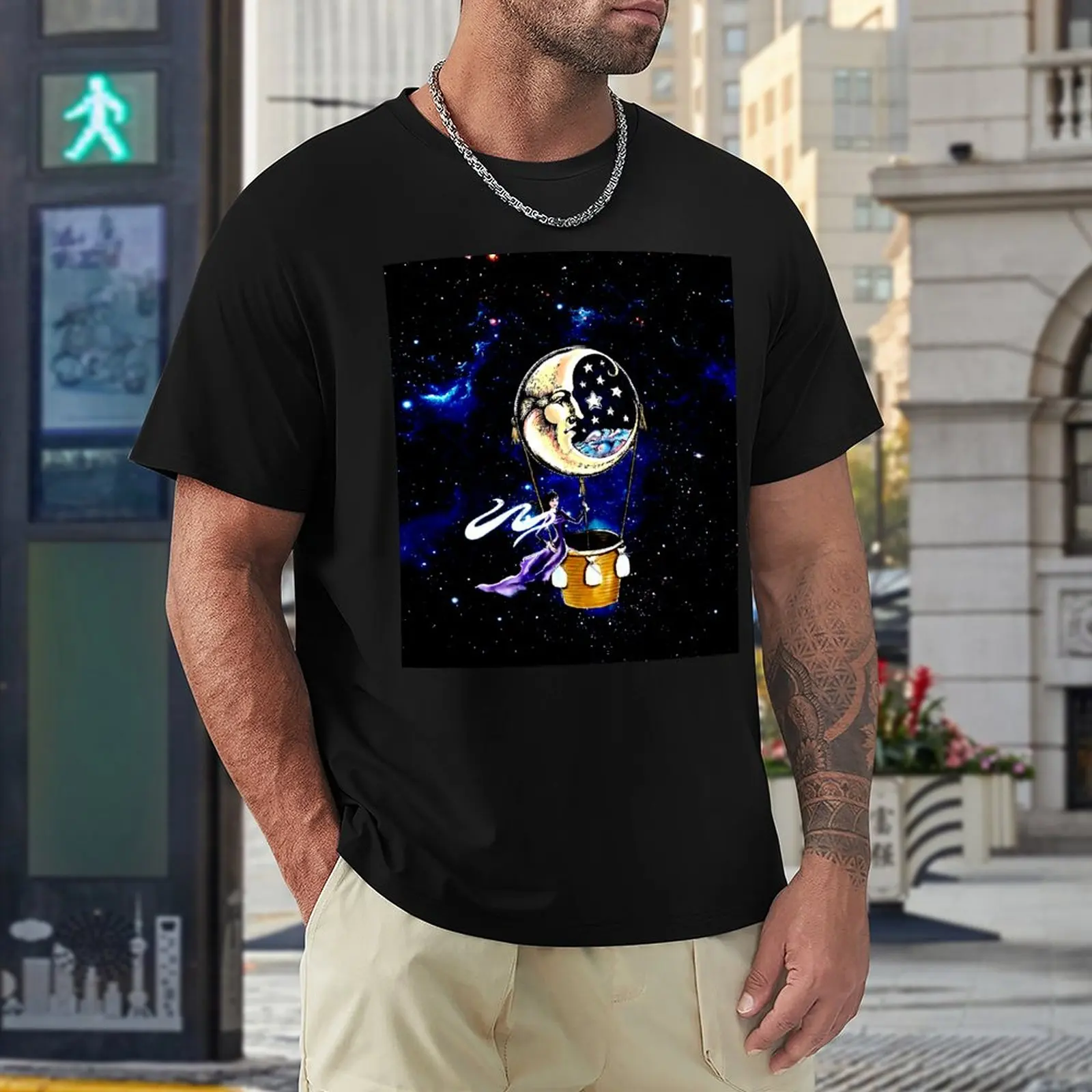 

Moon Travel The Clockwork Menagerie (Teal) 2 Casual Graphic Tshirt High Grade Activity Competition USA Size