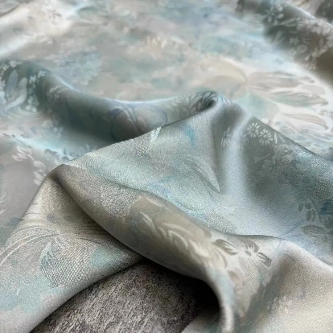 Шелковая ткань Edelweiss тай-дай 20Momme