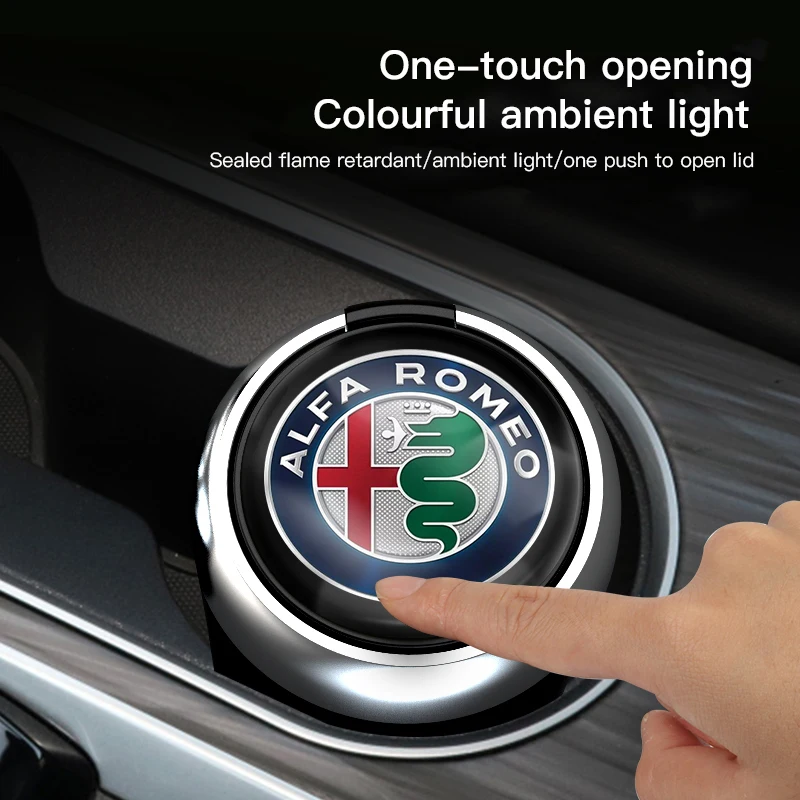 Автомобильная пепельница со светодиодной подсветкой портативная съемная для