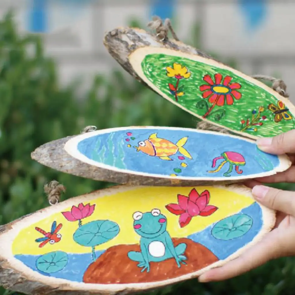 Wood Pieces Wooden Slices  Table Centerpieces DIY Photo Supplies