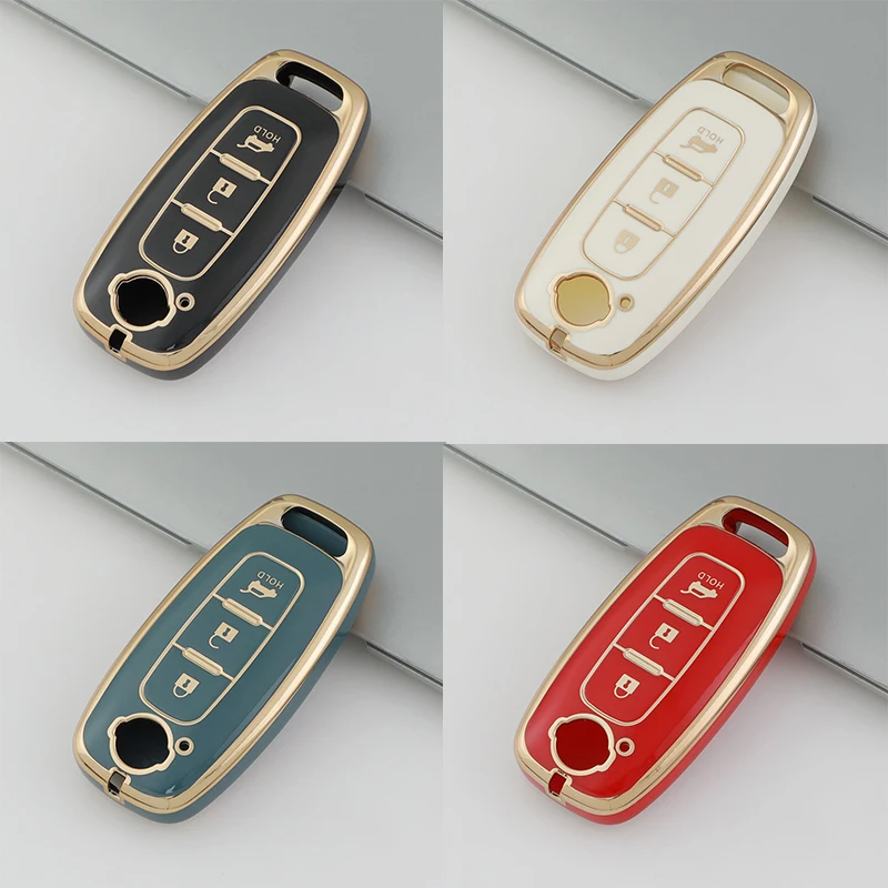 

Для Nissan X-trail T33 Qashqai J12 Teana Altima Ariya 2022 2023 ТПУ брелок-держатель для ключей 3 кнопки дистанционный брелок для автомобиля
