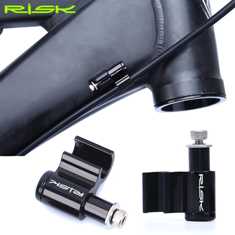 

RISK 4 PCS MTB Bike Tubing Conductor Board Line Pipe Oil Disc Brake Pipe Bicycle Frame Threading Device Conversion Fixing Seat