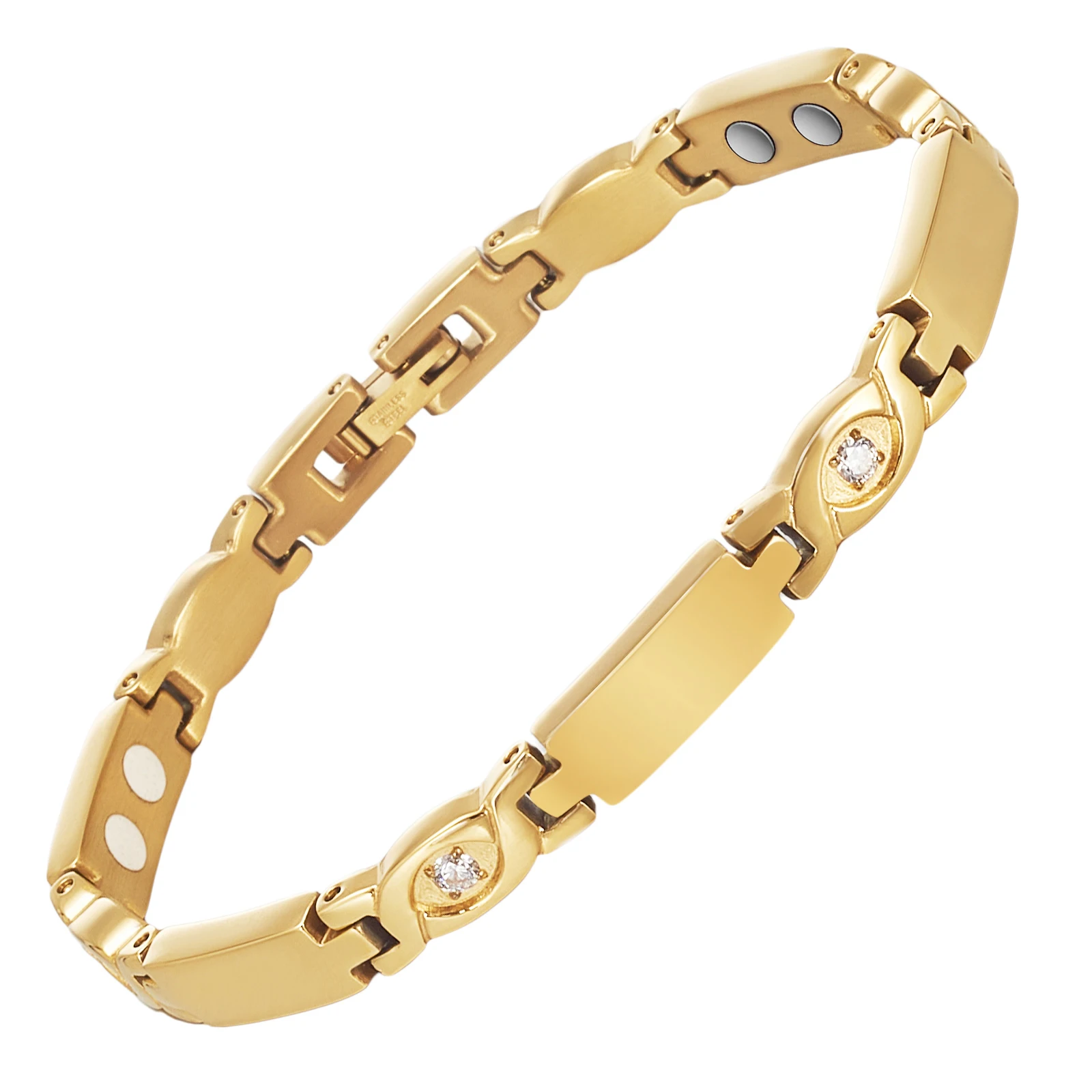 Золотые магнитные браслеты Wollet для женщин магнитный браслет с магнитной