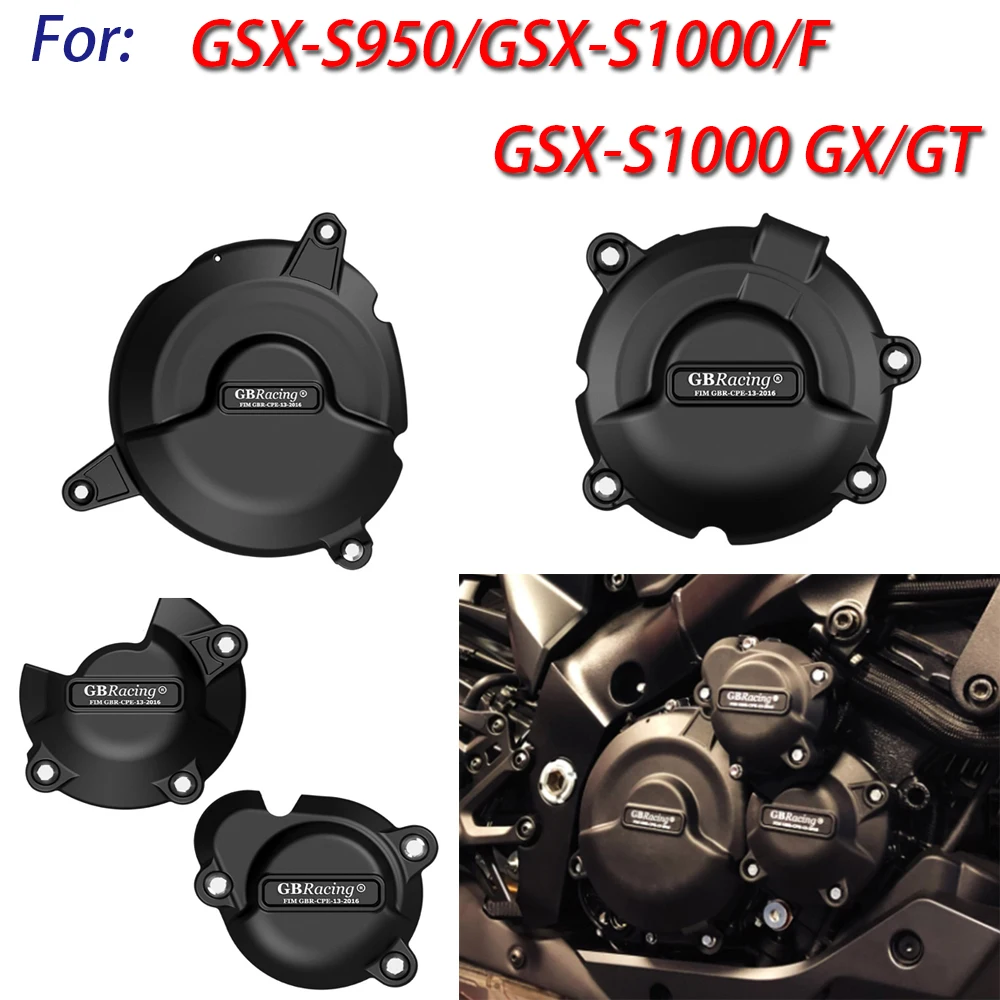 Фото GBRacing Крышка двигателя для KATANA GSX-S 950 GSX-S1000/GT Модифицированная боковая крышка защиты двигателя; Крышка защиты от падения двигателя сцепления. №1