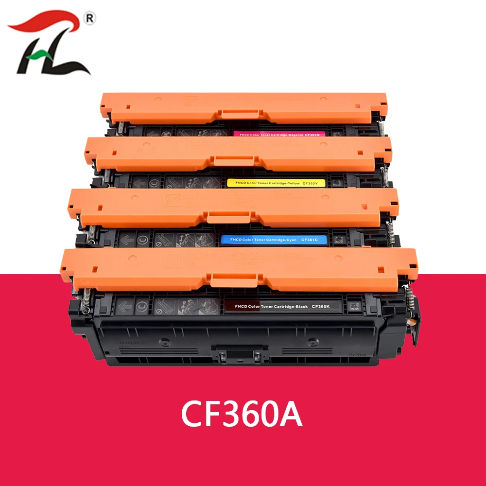

1 комплект совместимый для hp CF360A тонер-картридж для HP Color LaseretM552dn/M553dn/M553n/M553x/M557c/M577dn/M577f/M577z