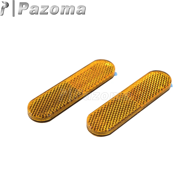 

Pazoma, 1 пара, новая пластиковая красная янтарная светоотражающая наклейка, предупреждающая лента безопасности, наклейка для грязевых велосипедов, прицепов