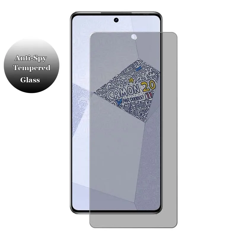 Для Tecno Camon 20 18 19 Neo Pro Premier антишпионская защита для конфиденциальности Закаленное