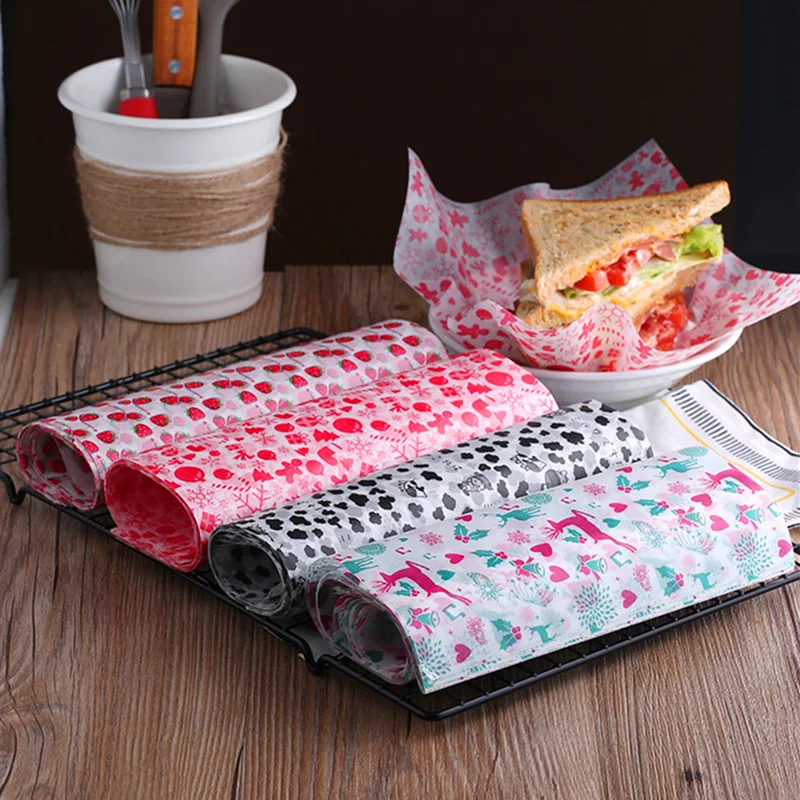 Бумага для упаковки нуги жиростойкая вощеная бумага гамбургер фотобумага