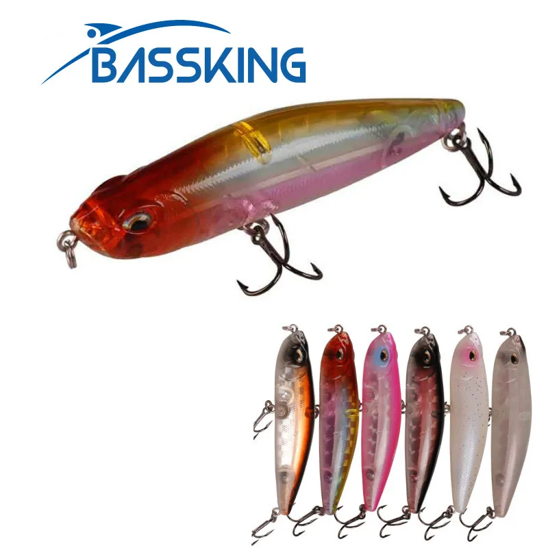 

BASSKING приманка-карандаш 91 мм, 14,8 г, приманка для ловли рыбы в воде с крючком VMC, плавающая рыба, искусственная жесткая приманка, свимбейт, Воблер для окуня