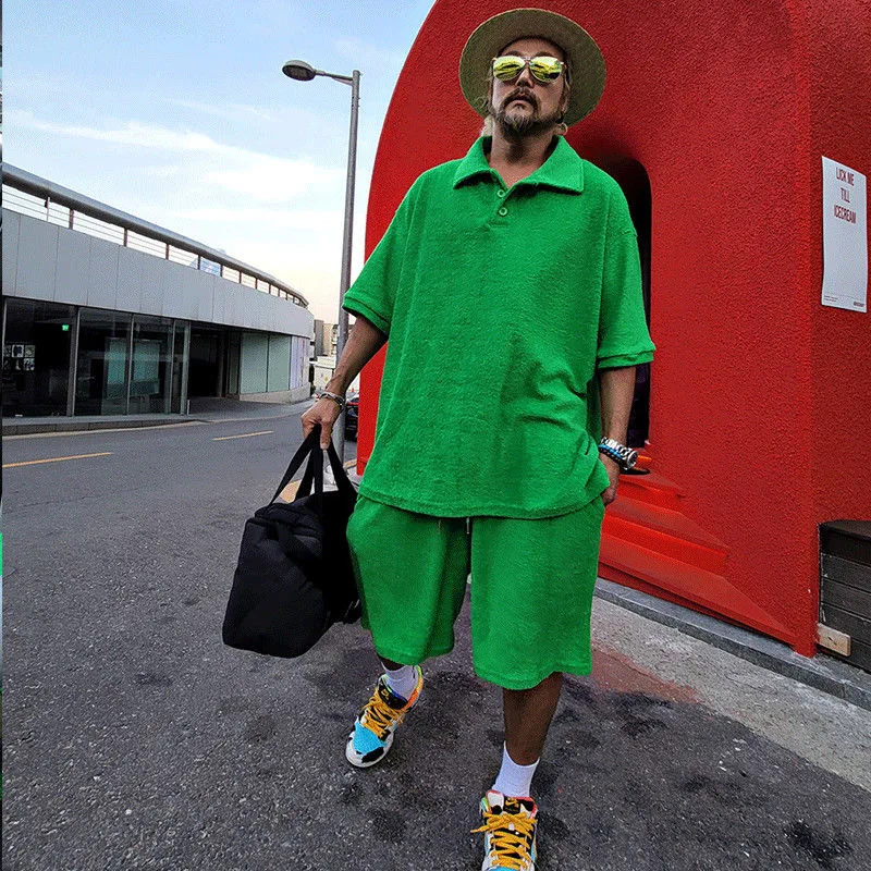 

Новинка 2023, Мужская Спортивная Повседневная рубашка-поло с коротким рукавом и пятиконечными баскетбольными шортами