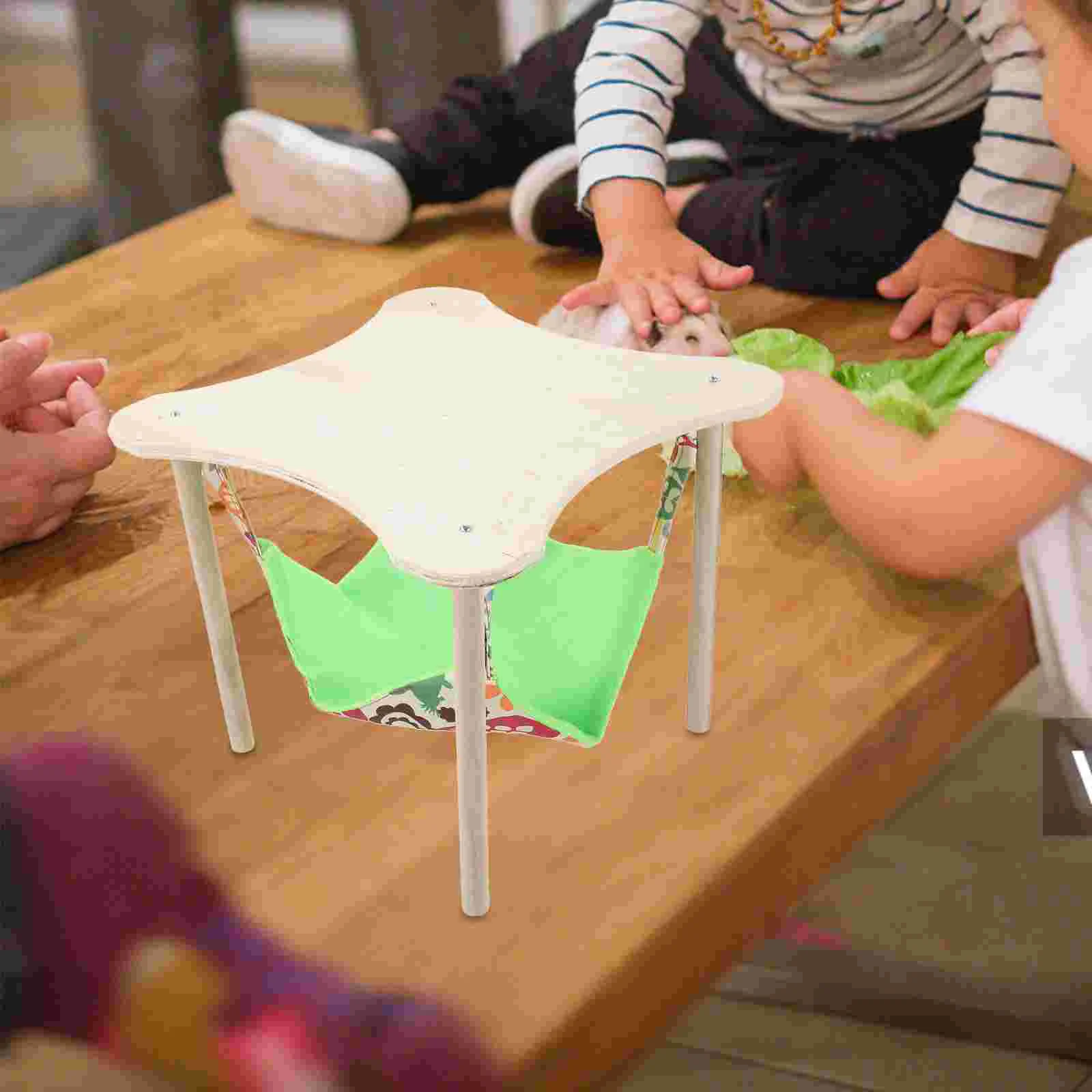 

Guinea Pigs Hammock Wooden Stand Hanging Bed Piggies Chinchilla Rat Hamster Bunny Ferrets Hiding Sleeping