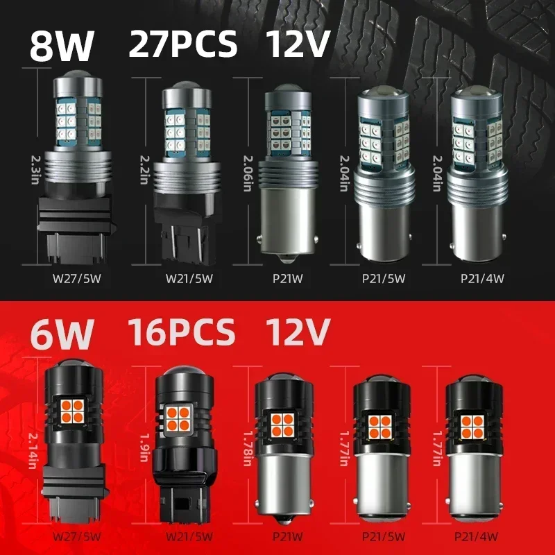 2 шт. светодиодные стоп-сигналы задние фонари красные автомобильные без ошибок