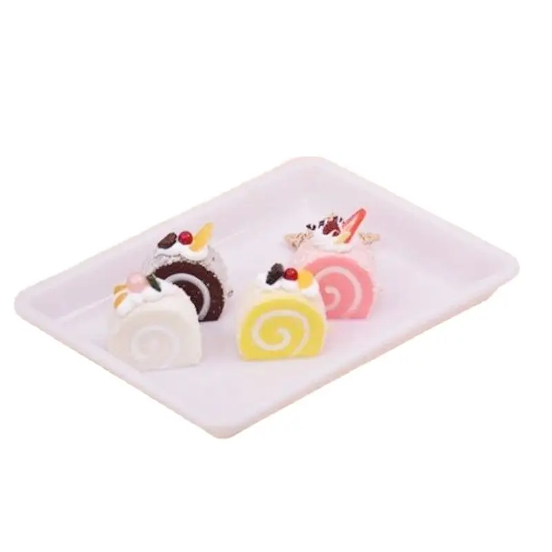

Rectangular White Plastic Fruit plate, Bead, Dumpling, Food Tray