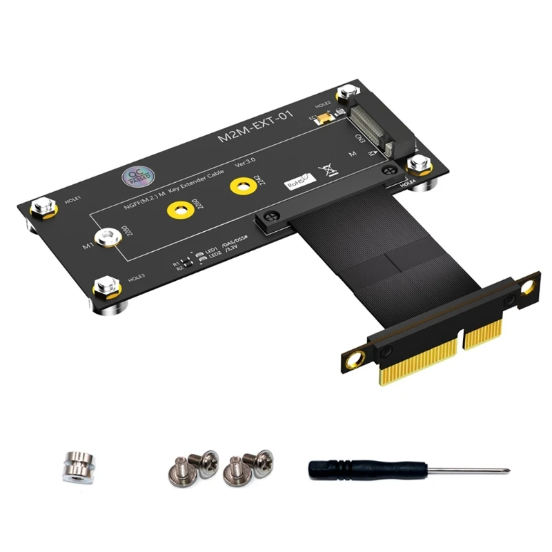 

M.2 NVME PCIE 1X to M.2 Adapter NVME SSD M.2 PCIE Expansion Card for 2230 2242