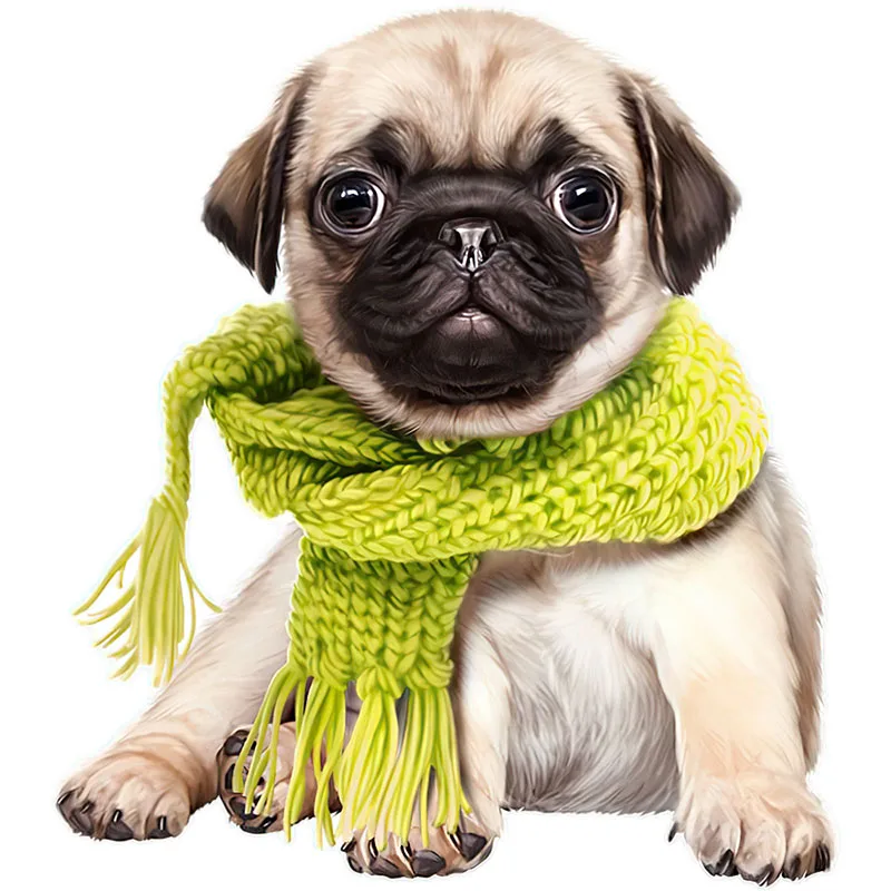 

Наклейка для ноутбука и туалета Three Ratels QD113 с рисунком собаки