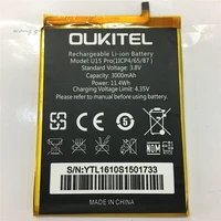 100 new high quality original u15 pro battery new 5 5inch oukitel u15 pro mobile phone battery 3000mah with tracking number