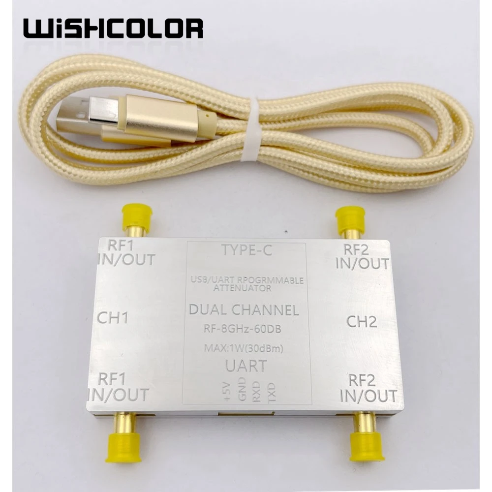 Wishcolor RF-8GHz-60DB Двухканальный программируемый аттенюатор RF-аттенюатор (основной
