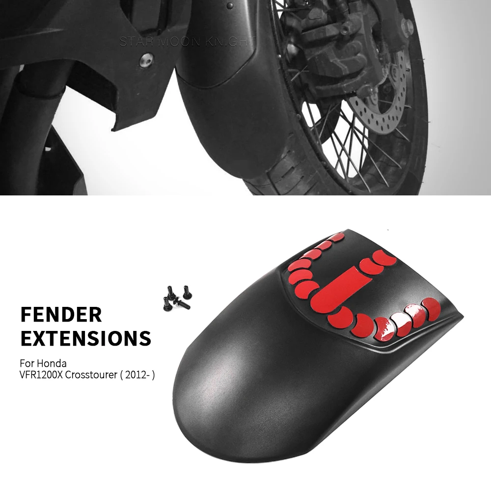 

Motorcycle Accessories Front Fender Mudguard Extender Extension For Honda VFR 1200 X VFR1200X Crosstourer 2012 2013 2014 2015 -