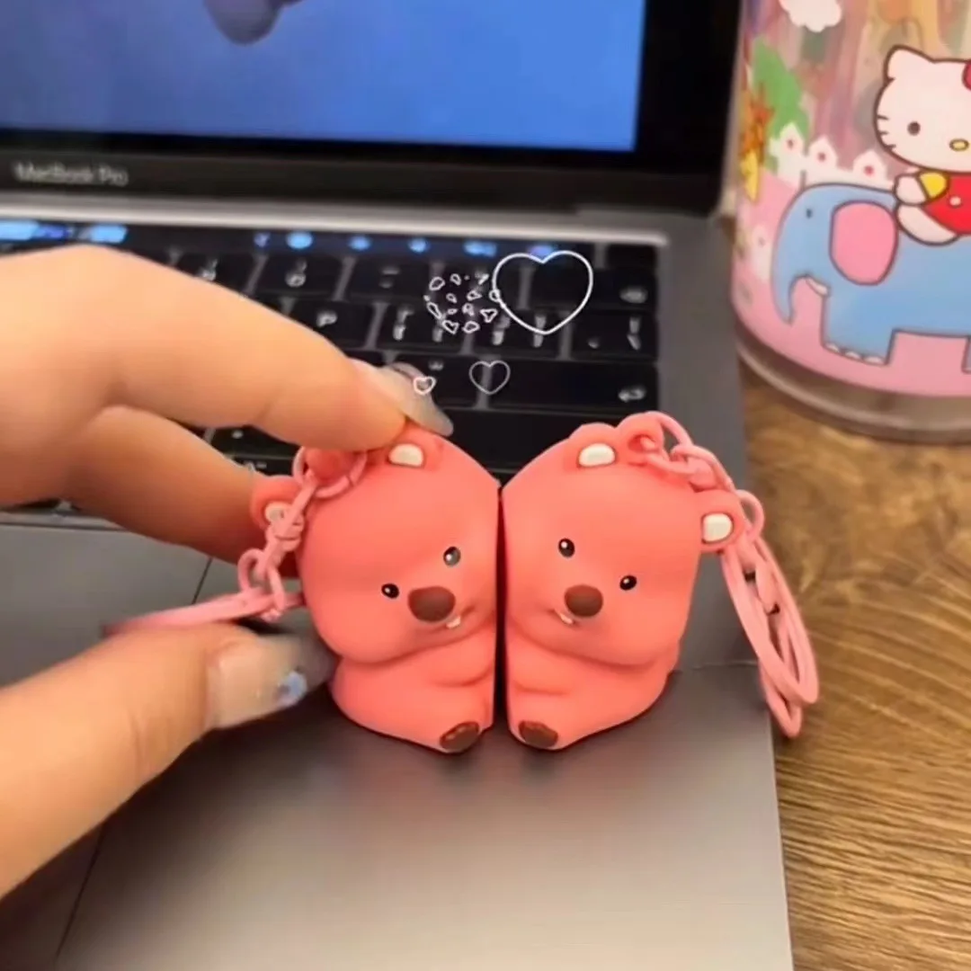 

MINISO Loopy парные брелоки Высокое качество внешний вид День Святого Валентина подарок